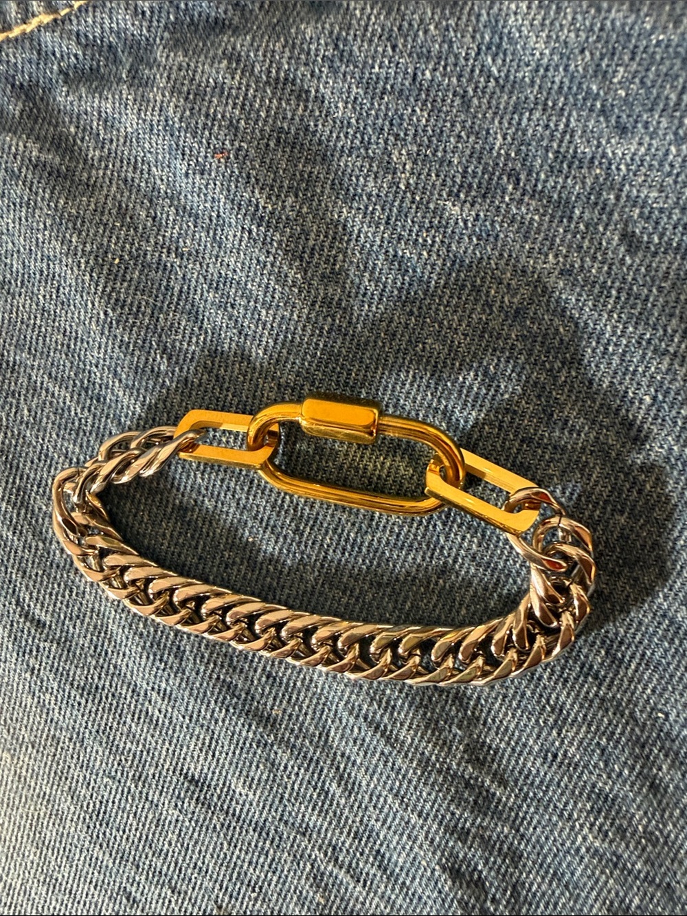HenriGirl Bracelet Two Toned in Silver and Gold Tones